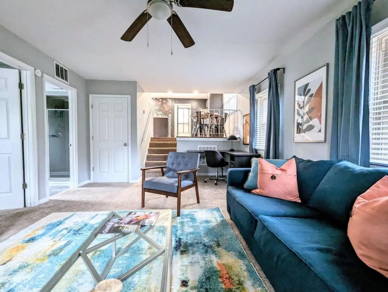 Spacious Home With Work Space, Firepit, Bbq Grill Charlotte